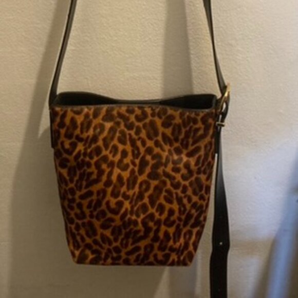 Essentials Leopard Print Calf Hair Tote - Picture 4 of 5